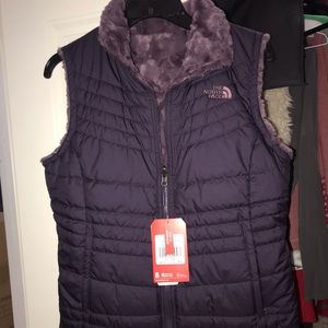 Purple NorthFace Reversible Vest